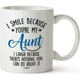 thumbnail image 1 of Christmas Aunt Gifts From Niece, Best Ever Gifts for aunt ideas From Nephew, Cool Funny Birthday present Coffee Mugs For Favorite Aunty, Special Cup Presents for Aunts.Cheap Appreciation Cups to Get, 1 of 5