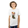 thumbnail image 1 of Christmas Baby Angels In Stocking Women's Graphic T Shirt Tees Brisco Brands M, 1 of 5