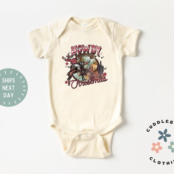 Christmas Baby Bodysuit, Vintage Retro Baby, First Christmas, Holiday Baby, Baby Gift