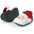 thumbnail image 1 of Christmas Baby Booties, Cozy Fleece Infant Girl Boy Slippers, Soft Baby Shoes with Gripper Soles, Winter Warm Infant Newborn Crib Sock Shoes First Walkers Birthday Shower Gift, 1 of 7