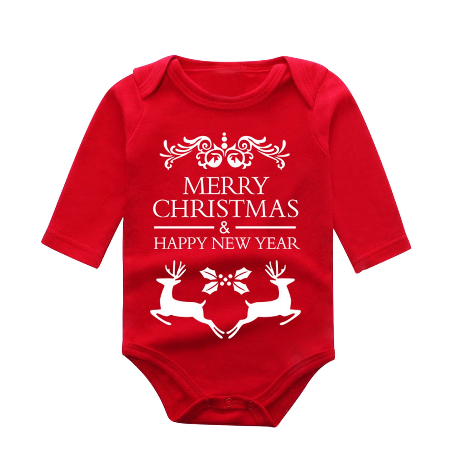 Christmas Baby Boy Girl Clothes Christmas Cartoon Prints Oversized