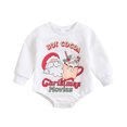 Christmas Baby Boy Girl Clothes Christmas Print Oversized Crewneck Long Sleeve Bodysuit Outfit
