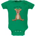 thumbnail image 1 of Christmas Baby Deer Fawn Soft Baby One Piece Kelly Green 12-18 M, 1 of 1