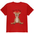 thumbnail image 1 of Christmas Baby Deer Fawn Youth T Shirt Red YXL, 1 of 1