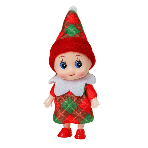 Christmas Baby Elf Dolls | Christmas Miniature Elf Decoration | Baby Doll On the Shelf for Christmas Party Decor