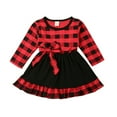 thumbnail image 1 of Christmas Baby Girls Tutu Dress Red Plaid Checked Ruffle Long Sleeve Dresses Tops Party Princess Ruffle Tutu Dresses Winter Fall Clothes, 1 of 7