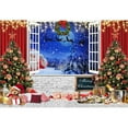 thumbnail image 1 of Christmas Backdrop Xmas Tree Santa Claus Gift Window Fireplace Baby Family Portrait Photography Backgrounds for Photo Studio, 1 of 5