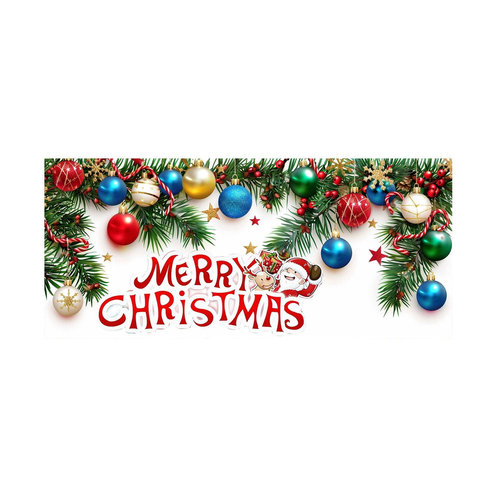 Christmas Background Cloth Classic Lighting Holiday Party Decoration