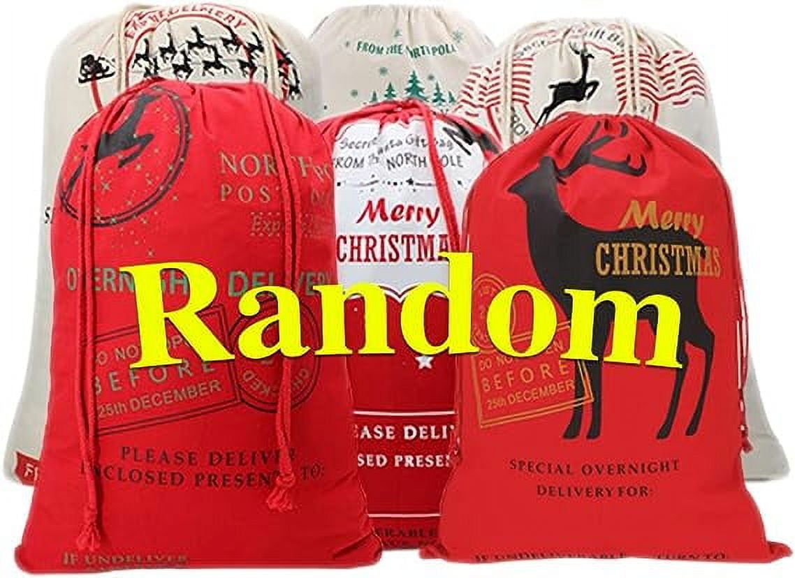 39 style Personalized Christmas Santa Sack Large Canvas Gift Bag