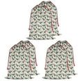 thumbnail image 1 of Christmas Bags Drawstring,Beige Christmas Dinosaur Pattern Large Xmas Christmas Gift Bags,Reusable for Xmas and New Year Party Favors and Supplies,27.6" X 19.7", 1 of 5