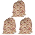 thumbnail image 1 of Christmas Bags Drawstring,Beige Christmas Gingerbread Man Pattern Large Xmas Christmas Gift Bags,Reusable for Xmas and New Year Party Favors and Supplies,27.6" X 19.7", 1 of 5