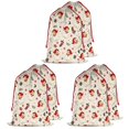thumbnail image 1 of Christmas Bags Drawstring,Beige Christmas Santa Pattern Large Xmas Christmas Gift Bags,Reusable for Xmas and New Year Party Favors and Supplies,27.6" X 19.7", 1 of 5