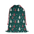 thumbnail image 1 of Christmas Bags Drawstring,Dark Green Christmas Tree Pattern Large Xmas Christmas Gift Bags,Reusable for Xmas and New Year Party Favors and Supplies,27.6" X 19.7", 1 of 6