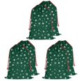 thumbnail image 1 of Christmas Bags Drawstring,Green Christmas Snowflake Pattern Large Xmas Christmas Gift Bags,Reusable for Xmas and New Year Party Favors and Supplies,27.6" X 19.7", 1 of 5