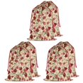 thumbnail image 1 of Christmas Bags Drawstring,Multicolor Christmas Floral Pattern Large Xmas Christmas Gift Bags,Reusable for Xmas and New Year Party Favors and Supplies,27.6" X 19.7", 1 of 5