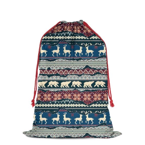 Christmas Bags Drawstring,Multicolor Christmas Pattern Large Xmas Christmas Gift Bags,Reusable for Xmas and New Year Party Favors and Supplies,27.6" X 19.7"