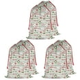 thumbnail image 1 of Christmas Bags Drawstring,Multicolor Christmas Word Pattern Large Xmas Christmas Gift Bags,Reusable for Xmas and New Year Party Favors and Supplies,27.6" X 19.7", 1 of 4