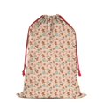 thumbnail image 1 of Christmas Bags Drawstring,Pink Christmas Gingerbread and Tree Pattern Large Xmas Christmas Gift Bags,Reusable for Xmas and New Year Party Favors and Supplies,27.6" X 19.7", 1 of 6