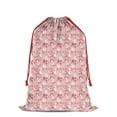 thumbnail image 1 of Christmas Bags Drawstring,Pink Christmas Snowman Pattern Large Xmas Christmas Gift Bags,Reusable for Xmas and New Year Party Favors and Supplies,27.6" X 19.7", 1 of 6