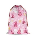thumbnail image 1 of Christmas Bags Drawstring,Pink Christmas Tree Large Xmas Christmas Gift Bags,Reusable for Xmas and New Year Party Favors and Supplies,27.6" X 19.7", 1 of 6