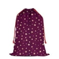 thumbnail image 1 of Christmas Bags Drawstring,Purple Christmas Star Pattern Large Xmas Christmas Gift Bags,Reusable for Xmas and New Year Party Favors and Supplies,27.6" X 19.7", 1 of 6