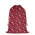thumbnail image 1 of Christmas Bags Drawstring,Red Christmas Snowflake Pattern Large Xmas Christmas Gift Bags,Reusable for Xmas and New Year Party Favors and Supplies,27.6" X 19.7", 1 of 6