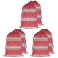 thumbnail image 1 of Christmas Bags Drawstring,Red Christmas Striped Pattern Large Xmas Christmas Gift Bags,Reusable for Xmas and New Year Party Favors and Supplies,27.6" X 19.7", 1 of 5