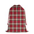 thumbnail image 1 of Christmas Bags Drawstring,Red and Green Christmas Plaid Pattern Large Xmas Christmas Gift Bags,Reusable for Xmas and New Year Party Favors and Supplies,27.6" X 19.7", 1 of 6