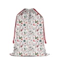 thumbnail image 1 of Christmas Bags Drawstring,White Christmas Deer and Gift Pattern Large Xmas Christmas Gift Bags,Reusable for Xmas and New Year Party Favors and Supplies,27.6" X 19.7", 1 of 6