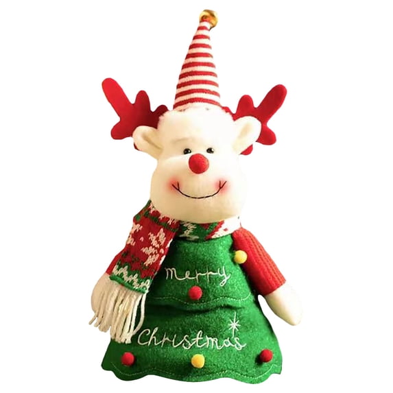 Christmas Bags For Gifts, Christmas Gift Bags with Zipper, Xmas Candy Apple Bags 3D Doll Snowman Elk Santa Treat Bags for Kids Holiday Party Wrapping