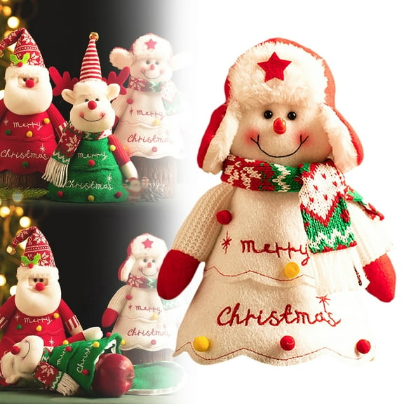 Christmas Bags with Zipper, 3D Santa & Snowman Candy Bags for Kids, Holiday Wrapping, Treats & Gifts 3#