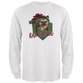 thumbnail image 1 of Christmas Bah Humpug Grumpy Scrooge Pug Gift Mens Long Sleeve T Shirt White 3X-LG, 1 of 1