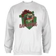 thumbnail image 1 of Christmas Bah Humpug Grumpy Scrooge Pug Gift Mens Sweatshirt White 2XL, 1 of 1