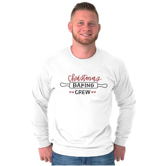 Christmas Baking Crew Rolling Pin Long Sleeve TShirt Men Women Brisco Brands S