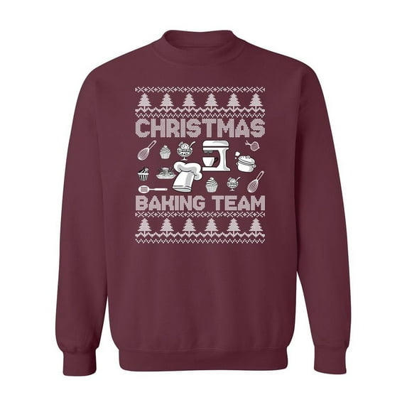 Christmas Baking Team Sweatshirt Men -Image by Shutterstock, Male Large