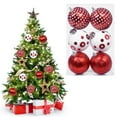 thumbnail image 1 of Christmas Ball, 6PC 8cm Fabric-Wrapped Foam Christmas Balls Elegant Decorations For Christmas Tree, Christmas Decorations, Christmas Tree Decorations, 3.15In B, 1 of 6