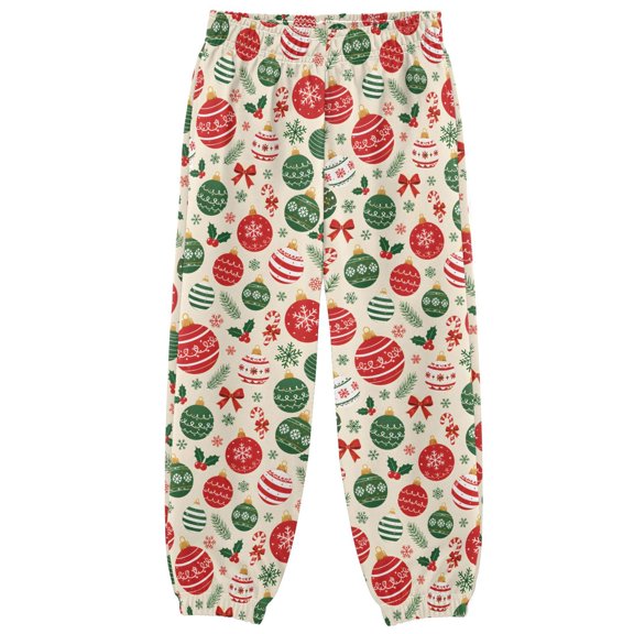 Christmas Ball Boys Pants Kids Casual Sweatpants Joggers Toddler Sports Pants 3-10 Years
