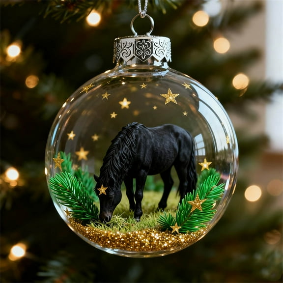 Christmas Ball Christmas Ornament For Horse Lovers - Girl Love Horse Perfect Xmas Tree Decoration