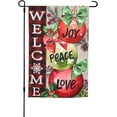 thumbnail image 1 of Christmas Ball Joy Peace Love Garden Flag Double Sided Vertical Decoration Yard Small Flag For Outside Holiday Seasonal Outdoor, 1 of 5