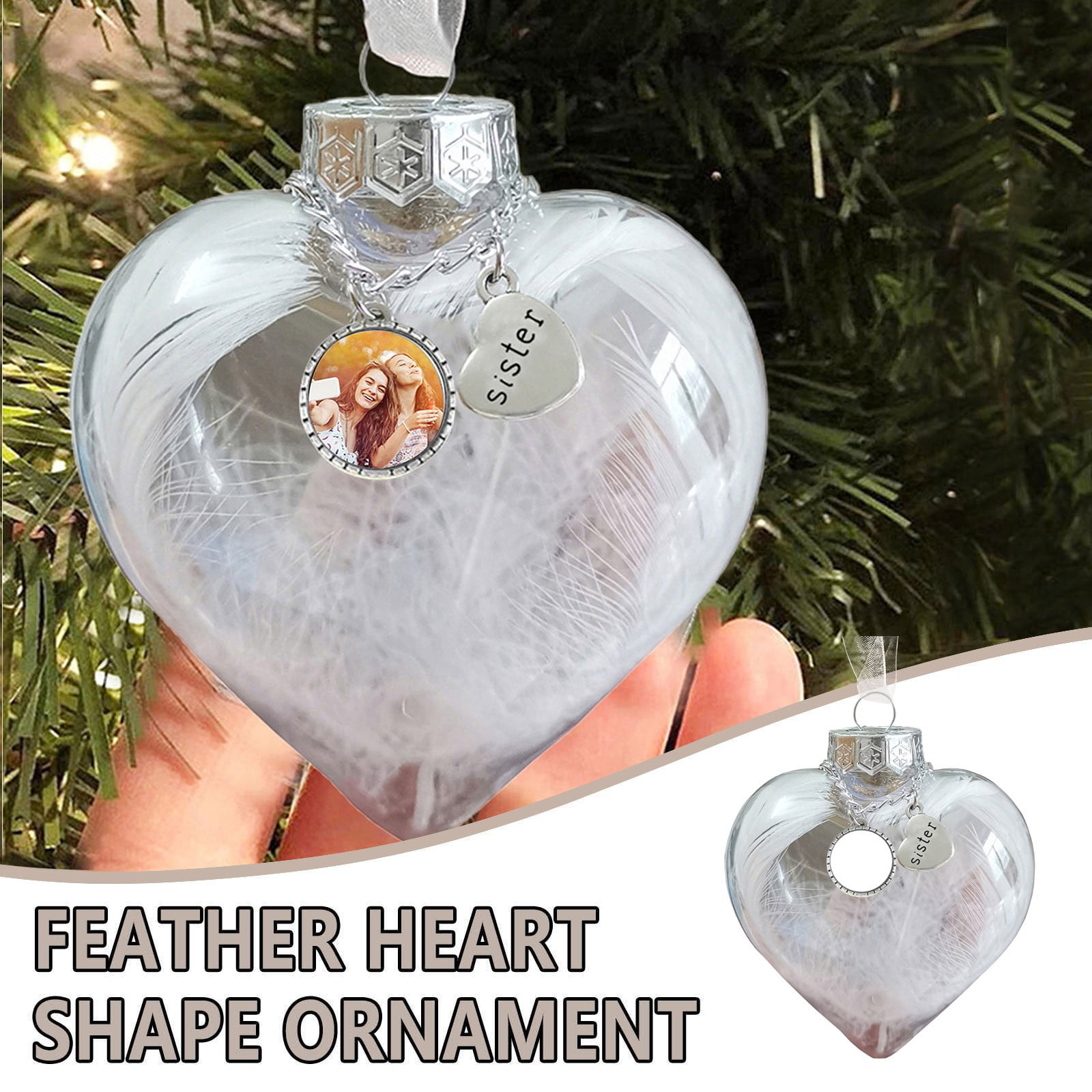 Heart Ornament- Memorial or Breastmilk