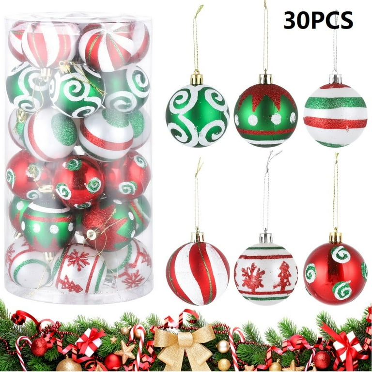 6 Pcs Diy Hanging Clear Balls Fillable Ornaments Ball Fit Christmas