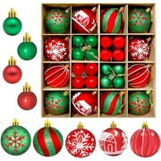Christmas Ball Ornament Set, 44 Pieces Christmas Tree Ornaments For Christmas Tree Decoration Multicolor Shatterproof Christmas Balls For Holiday Party Wreath Garland Home Interior Decoration Gifts