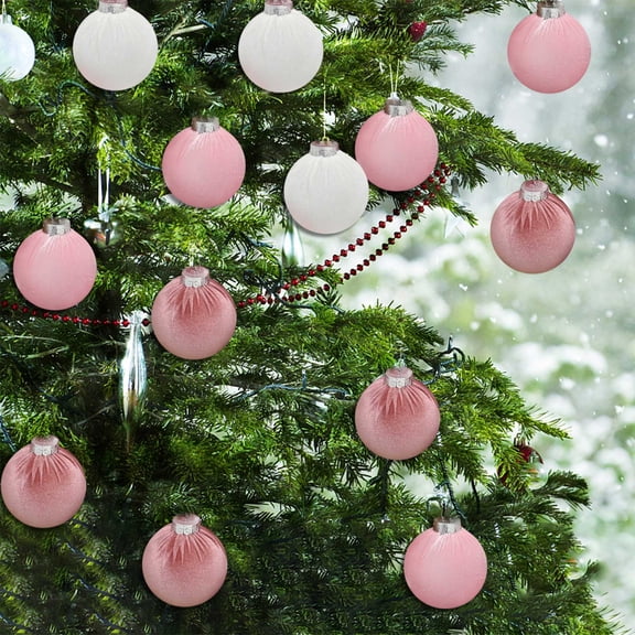 Christmas Ball Ornament Set Shatterproof, Tree Hanging Decor for Holiday Party, Durable Plastic Safe for Kids, Versatile Wreath Garland Centerpiece, Home Commercial Decoration