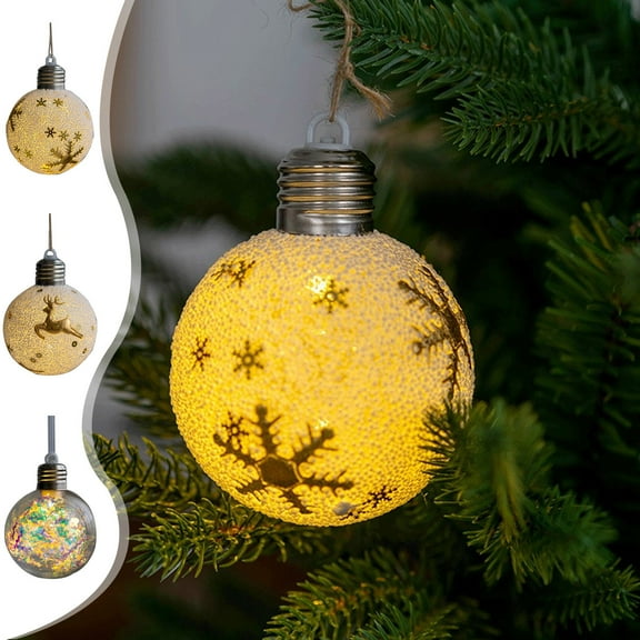 Christmas Ball Ornaments 1 Pcs - 3 inch Large Shatterproof Christmas Balls, Lighted Decorations Indoor, Exquisite Holiday Party Hanging Ornaments for Xmas Tree, Wreath, Vines, Multicolor