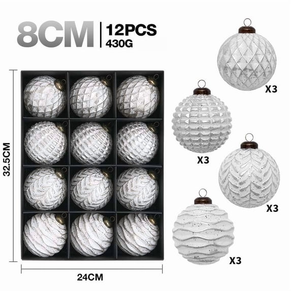 Christmas Ball Ornaments 12 Pack Shatterproof Xmas Tree Hanging Balls Christmas Decorations