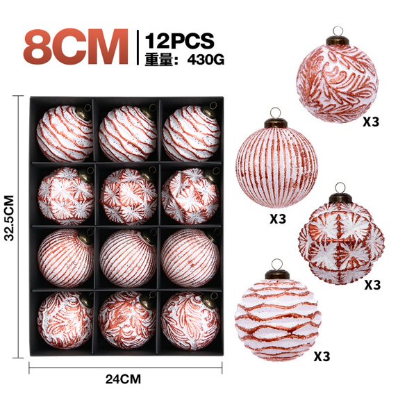 Christmas Ball Ornaments 12 Pack Shatterproof Xmas Tree Hanging Balls Christmas Decorations