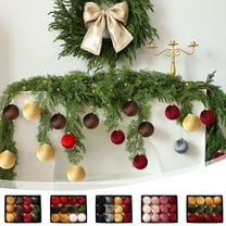 Christmas Ball Ornaments 12 Pcs - 3 inch Large Shatterproof Christmas Balls, Fabric Surface Decorations Indoor, Premium Holiday Party Hanging Ornaments for Xmas Tree, Wreath, Vines, Blue