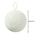 thumbnail image 1 of Christmas Ball Ornaments 12 Pcs - 3 inch Large Shatterproof Christmas Balls, Simulated Cute Snowball Decorations Indoor, Classic Holiday Party Hanging Ornaments for Xmas Tree, Wreath, Vines, White, 1 of 4