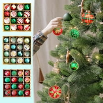 Christmas Ball Ornaments 16 Pcs - 2 inch Large Shatterproof Christmas Balls, Multi-Styles Decorations Indoor, Electroplating Holiday Party Hanging Ornaments for Xmas Tree, Wreath, Vines, Multicolor