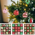 thumbnail image 1 of Christmas Ball Ornaments 16 Pcs - 2 inch Large Shatterproof Christmas Balls, Multi-Styles Decorations Indoor, Painted Holiday Party Hanging Ornaments for Xmas Tree, Wreath, Vines, Multicolor, 1 of 9
